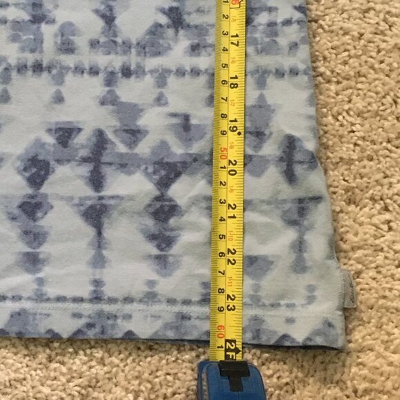 Blue Stretchy Jersey Abstract Tie Dye Tank Top - Picture 9 of 14